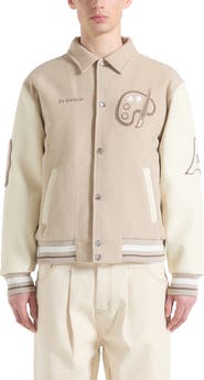 Manière De Voir Le Galerie Wool-Blend Varsity Jacket