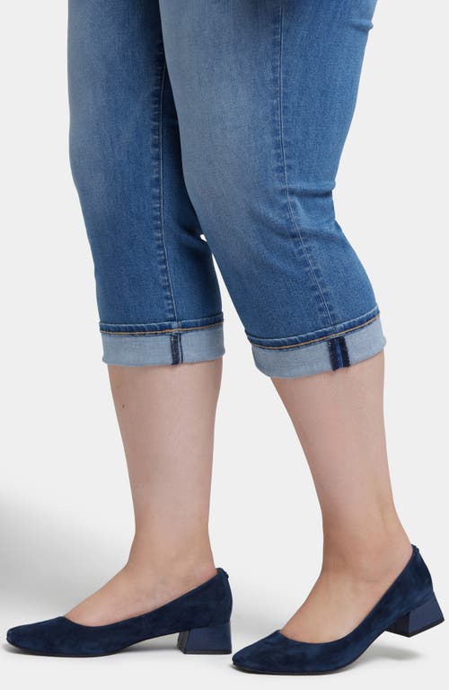 Nydj Plus Waist Match Slim Straight Crop Contented Jean In Water Canyon