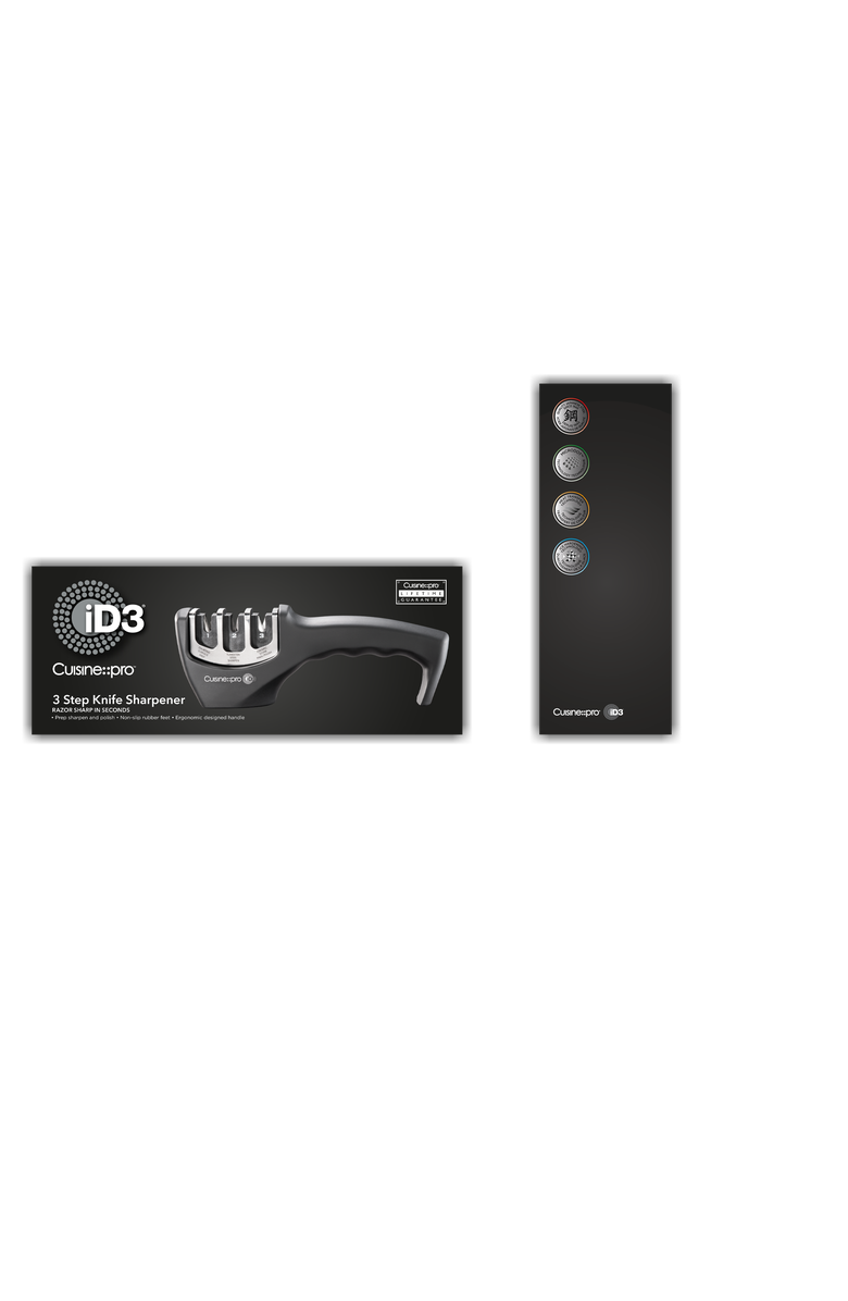 Cuisine::pro<sup>®</sup> iD3<sup>®</sup> 3-Step Knife Sharpener, Alternate, color, Black