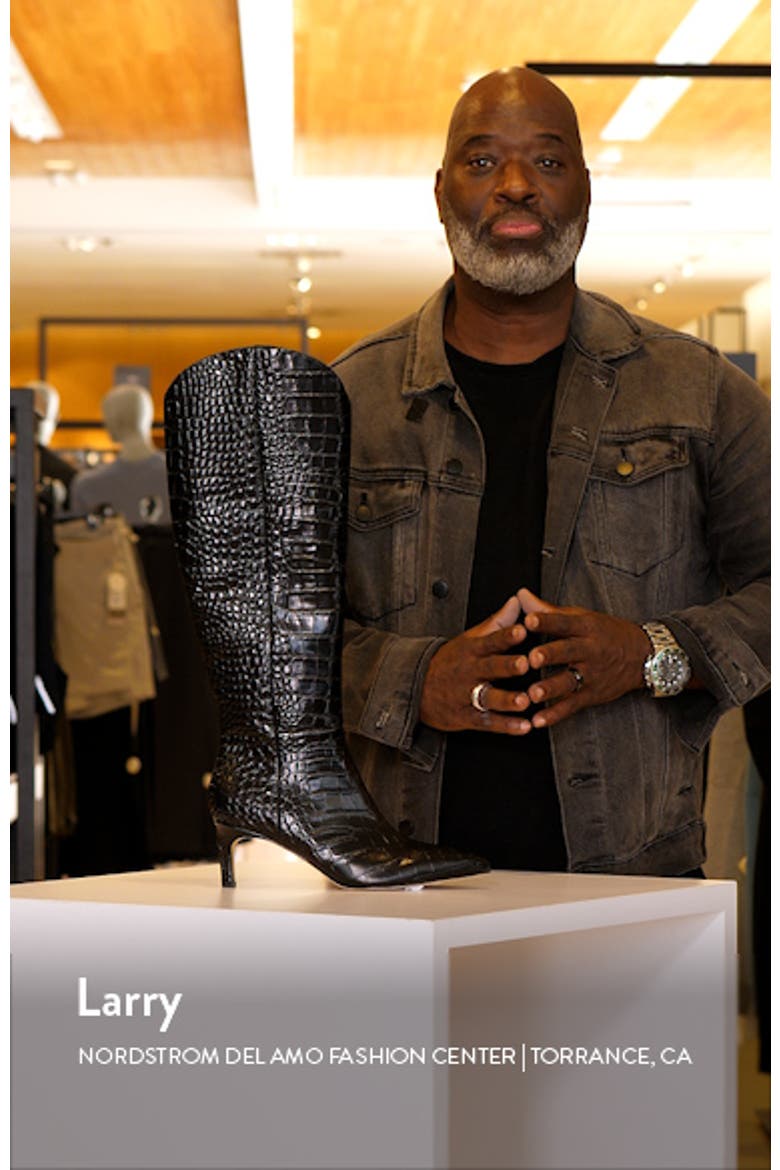 Quinnie Croc Embossed Over the Knee Boot video