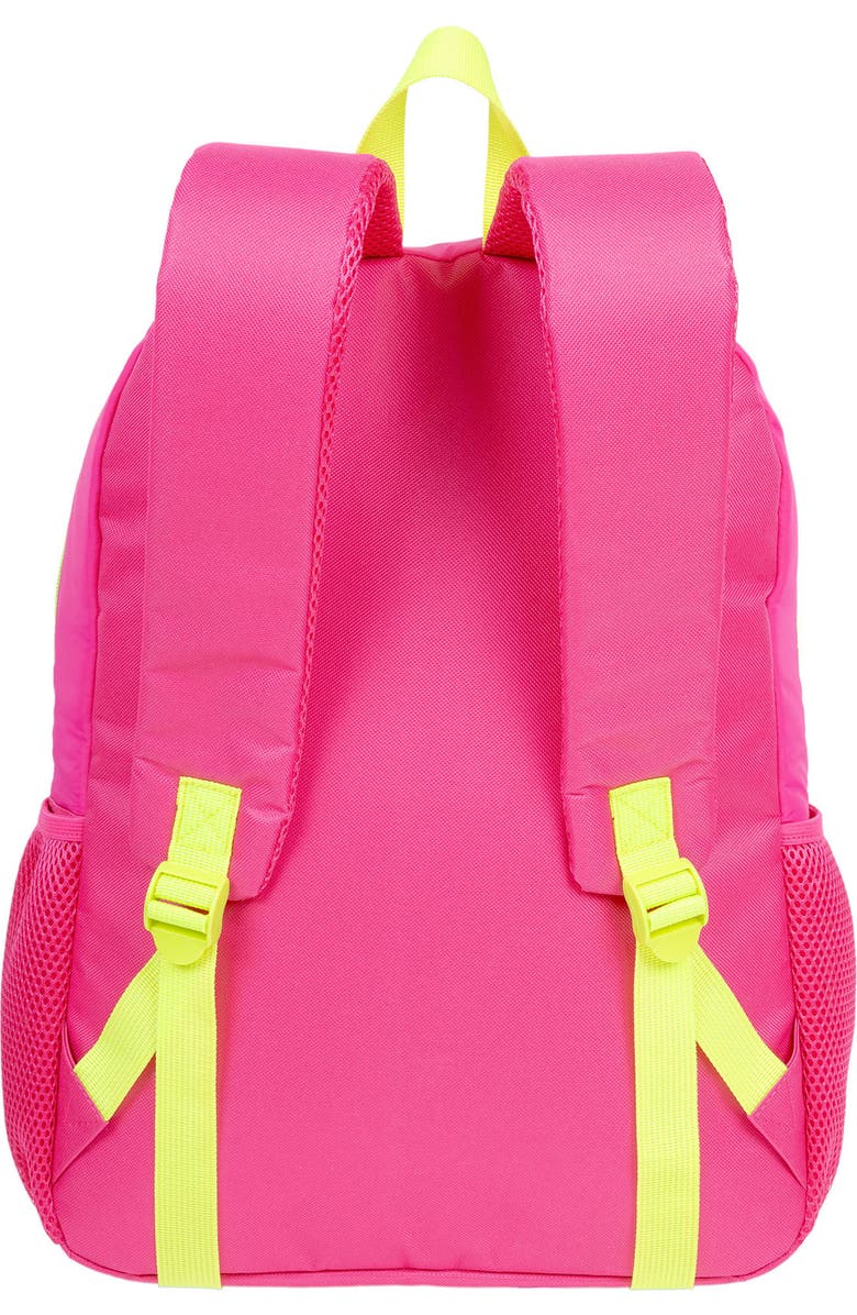 Style.Lab Debo Wavy Rainbow Puffer Backpack, Alternate, color, Pink