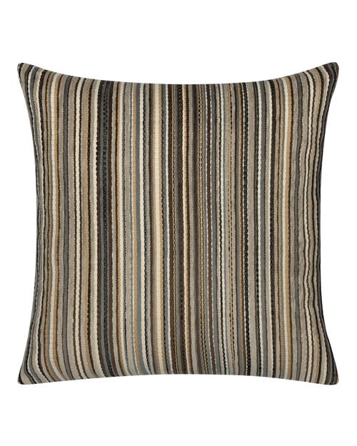 Elaine Smith Plush Velvet Stripe Indoor & Outdoor Woven Accent Pillow In Multi