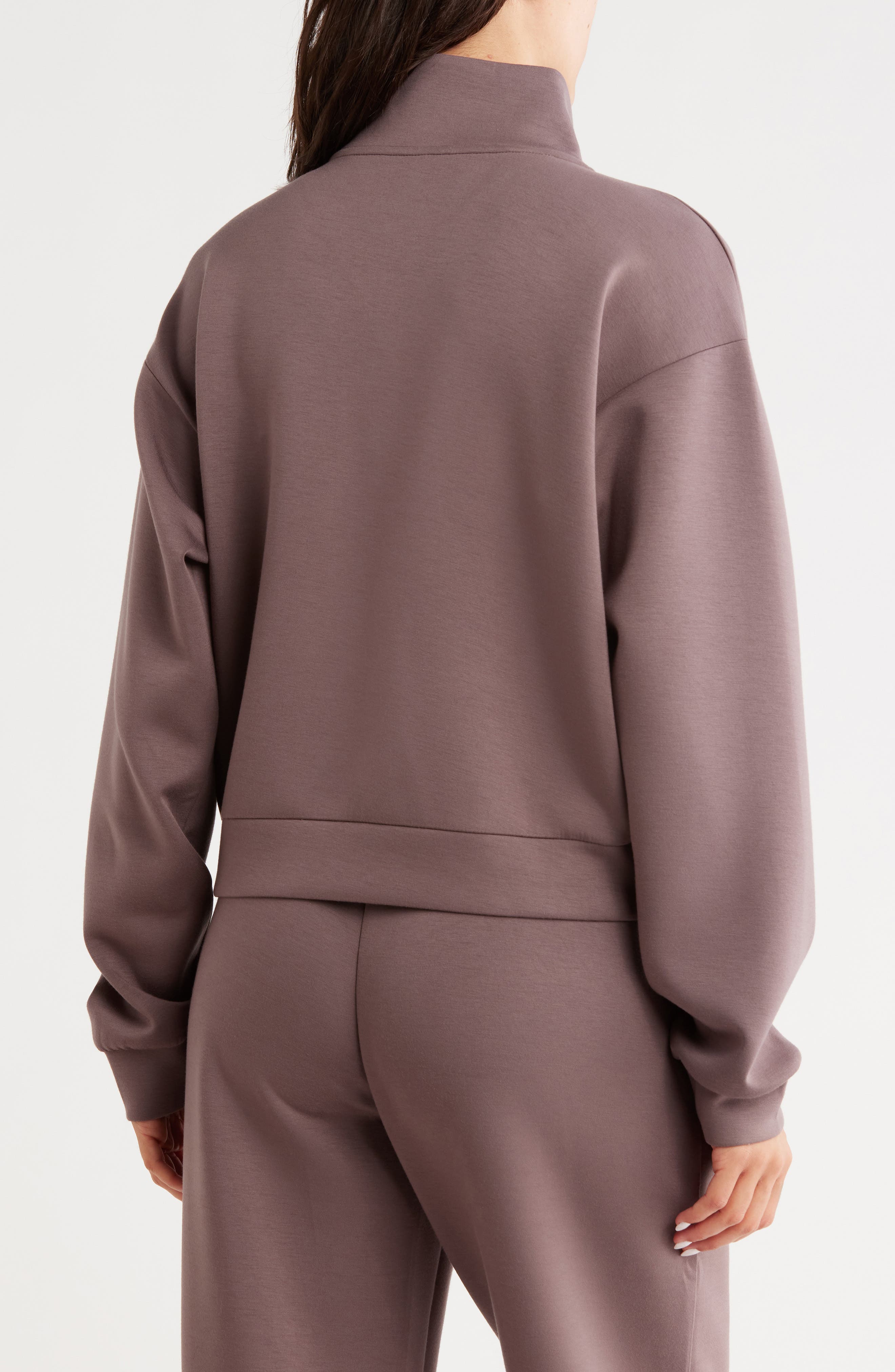 Z by Zella Whisper Knit Quarter Zip Pullover (Women) | Nordstromrack