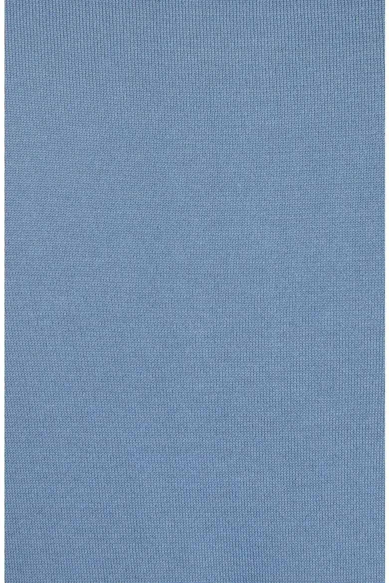Superfine Sea Island Cotton Polo Sweater, Alternate, color, DENIM BLUE