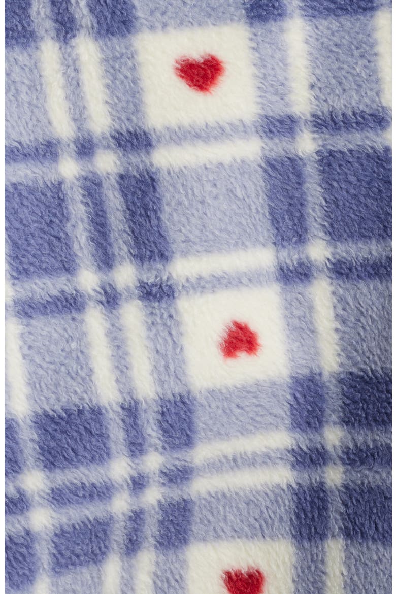 Plaid Fleece Jacket, Alternate, color, BLUE HEART PLAID