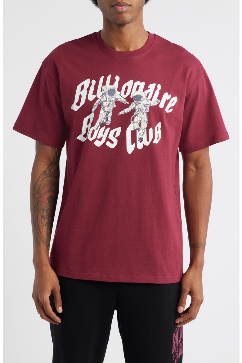 BB Flyers Astronaut Cotton Graphic T-Shirt, Main, color, RHODODENDRON