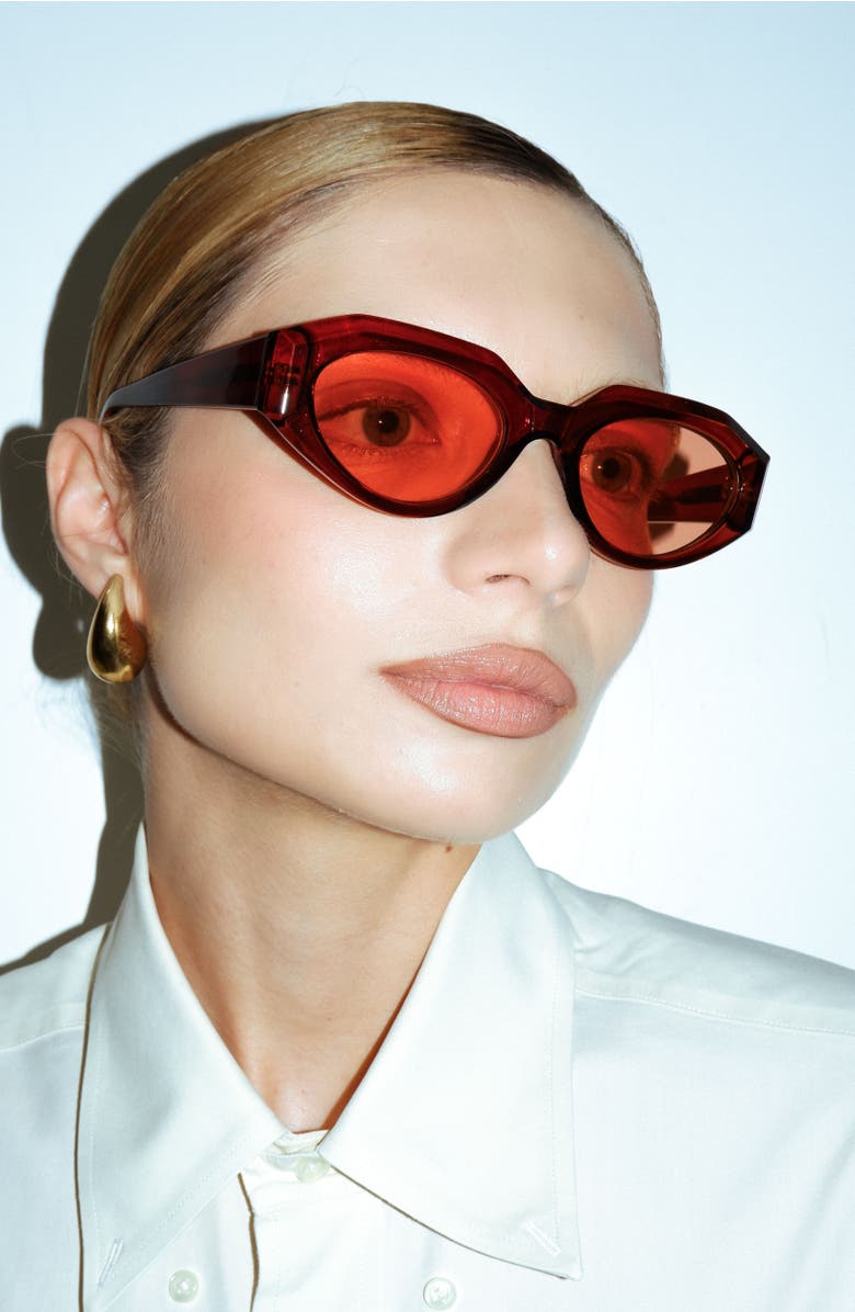 Reality Eyewear Luxe I Sunglasses, Alternate, color, Chocolate Rose