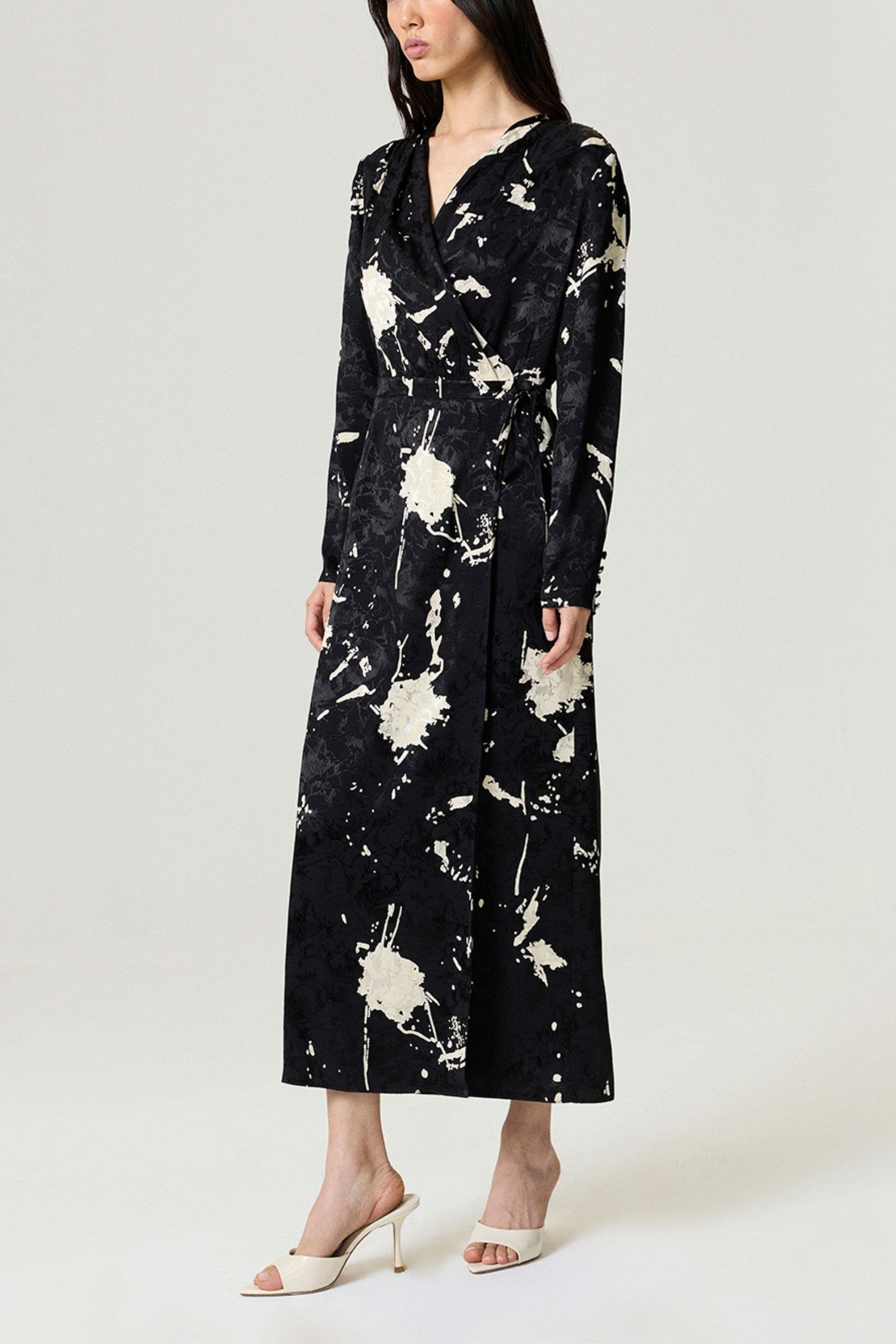 Printed Wrap Maxi Dress - image 2