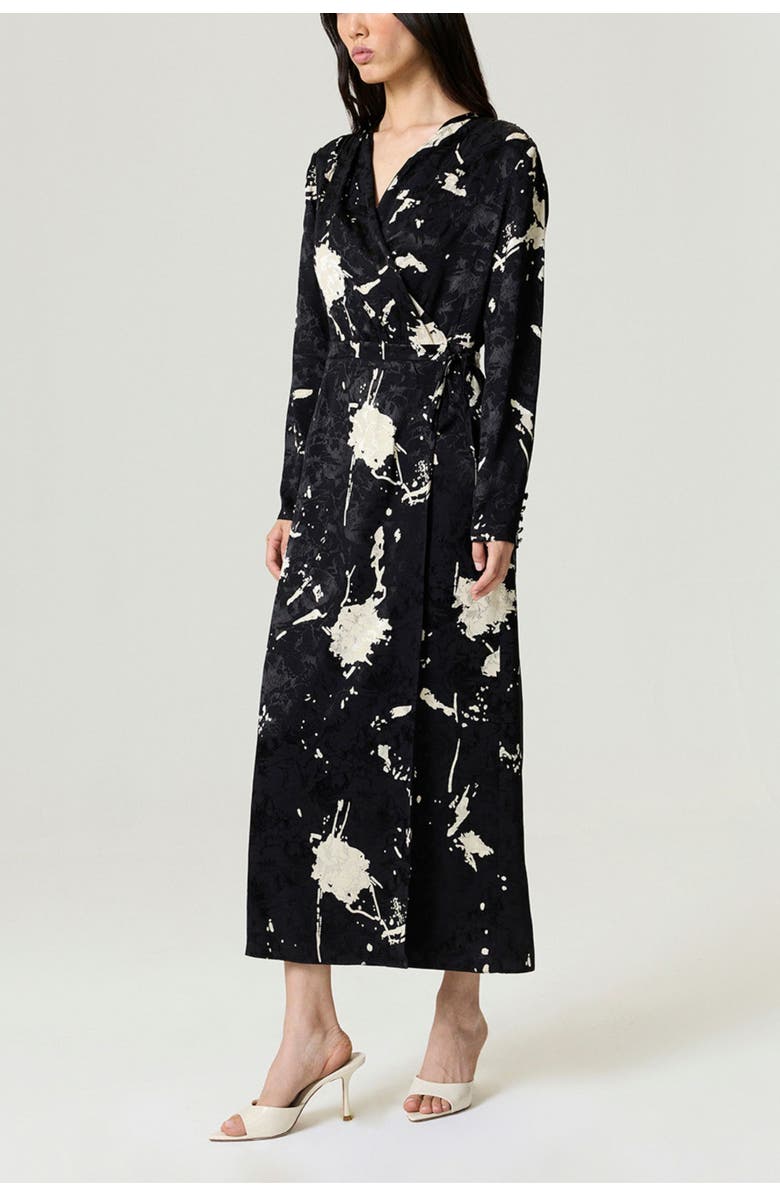 Nocturne Printed Wrap Maxi Dress, Alternate, color, Multi-Colored