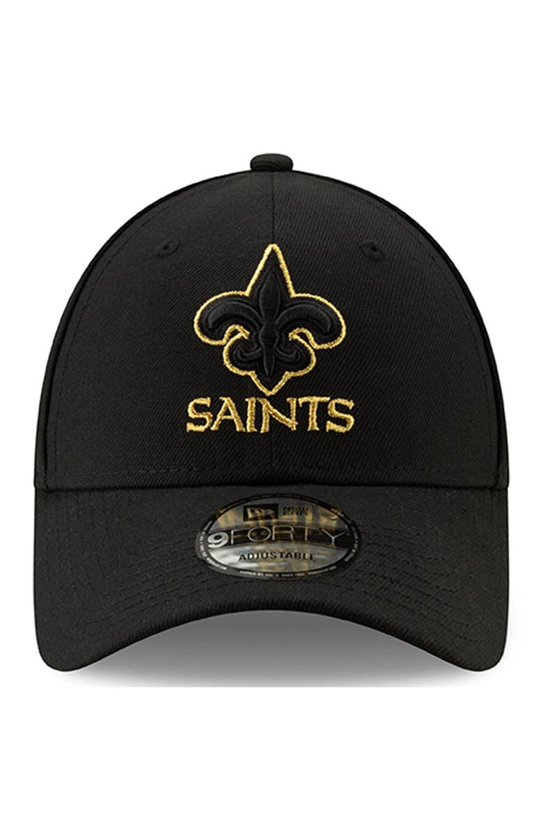 New Era Men's New Era Black New Orleans Saints Momentum 9FORTY Adjustable Snapback Hat, Alternate, color,