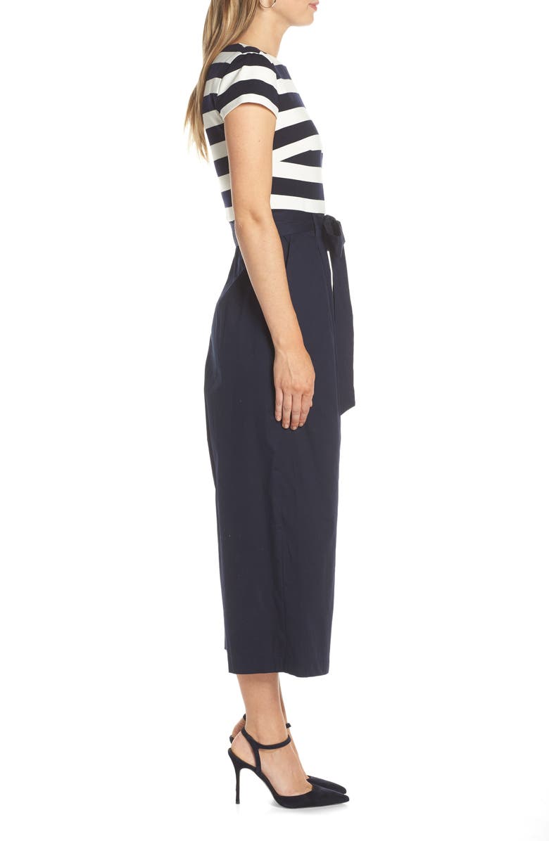 1901 Stripe Ponte Crop Jumpsuit, Alternate, color,