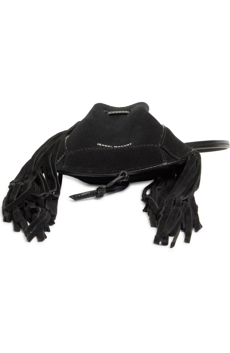 Isabel Marant Miskaf Suede Fringe Crossbody Bag, Alternate, color,