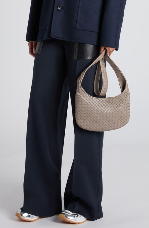 Bottega Veneta Small Fluffy Intrecciato Leather Crossbody Bag