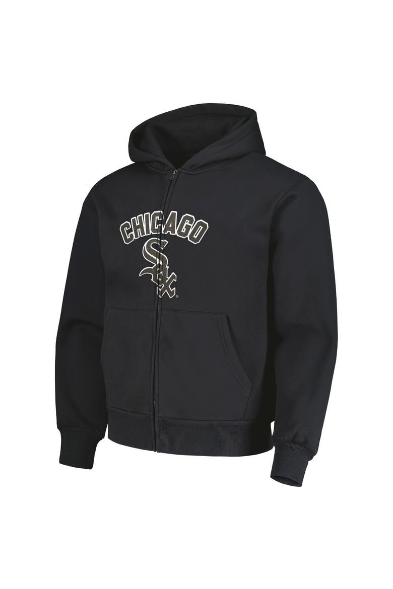 Men's PLEASURES Black Chicago White Sox Opening Day Full-Zip Hoodie, Alternate, color, Black