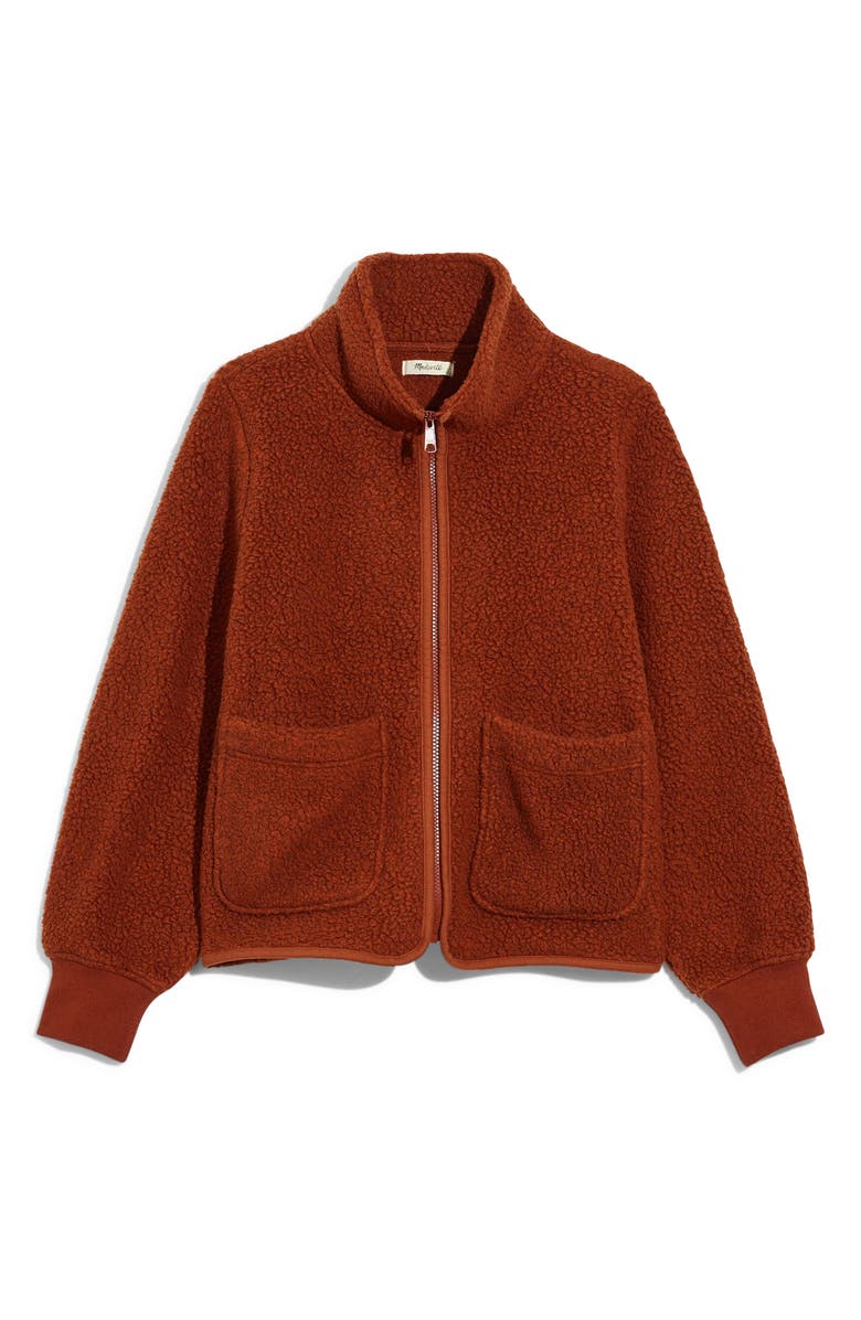 Madewell Polartec<sup>®</sup> Fleece Zip-Up Jacket, Main, color,