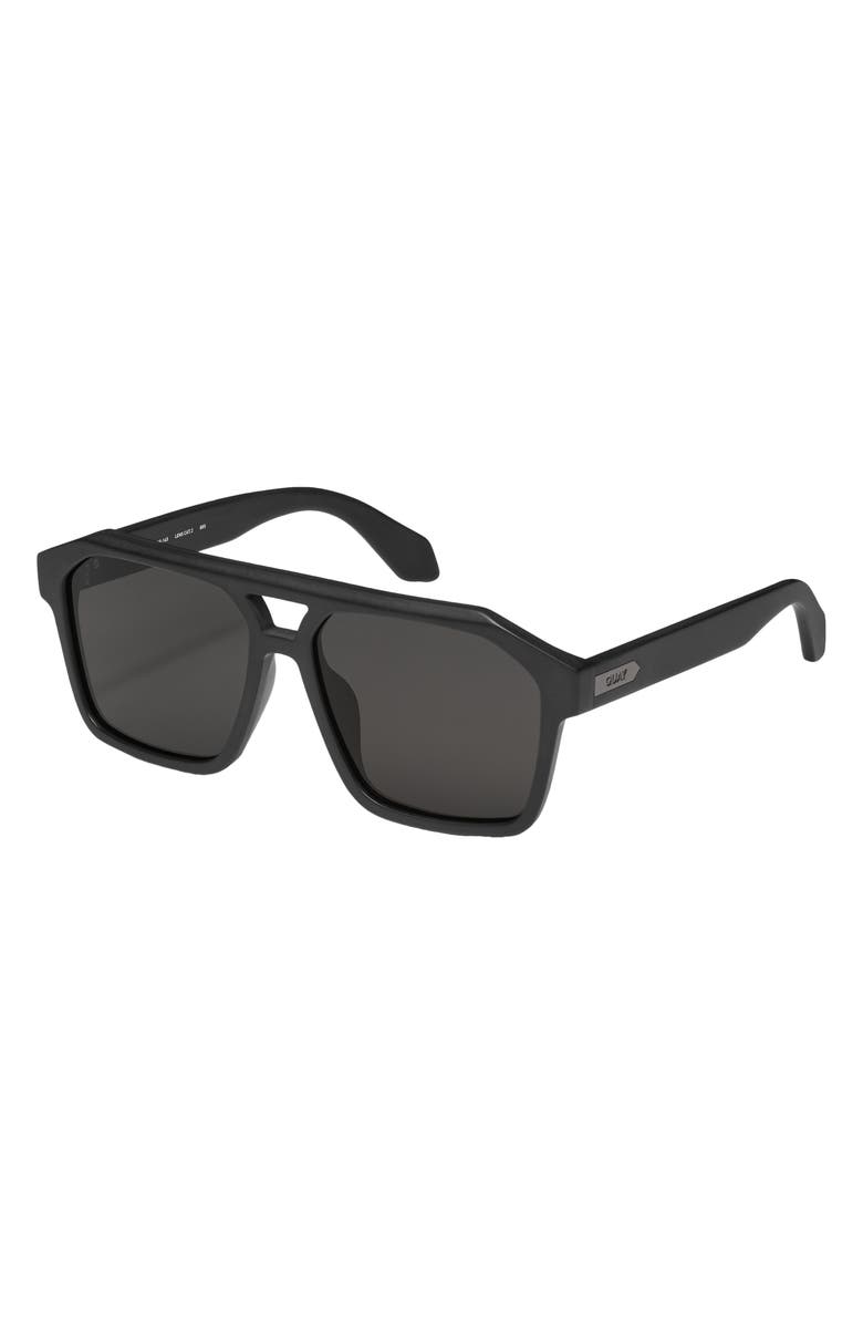QUAY Soundcheck 57mm Polarized Aviator Sunglasses, Alternate, color,