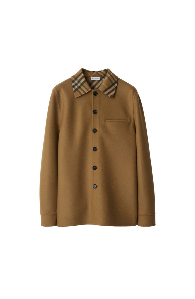 Burberry Wool Overshirt, Alternate, color, 
