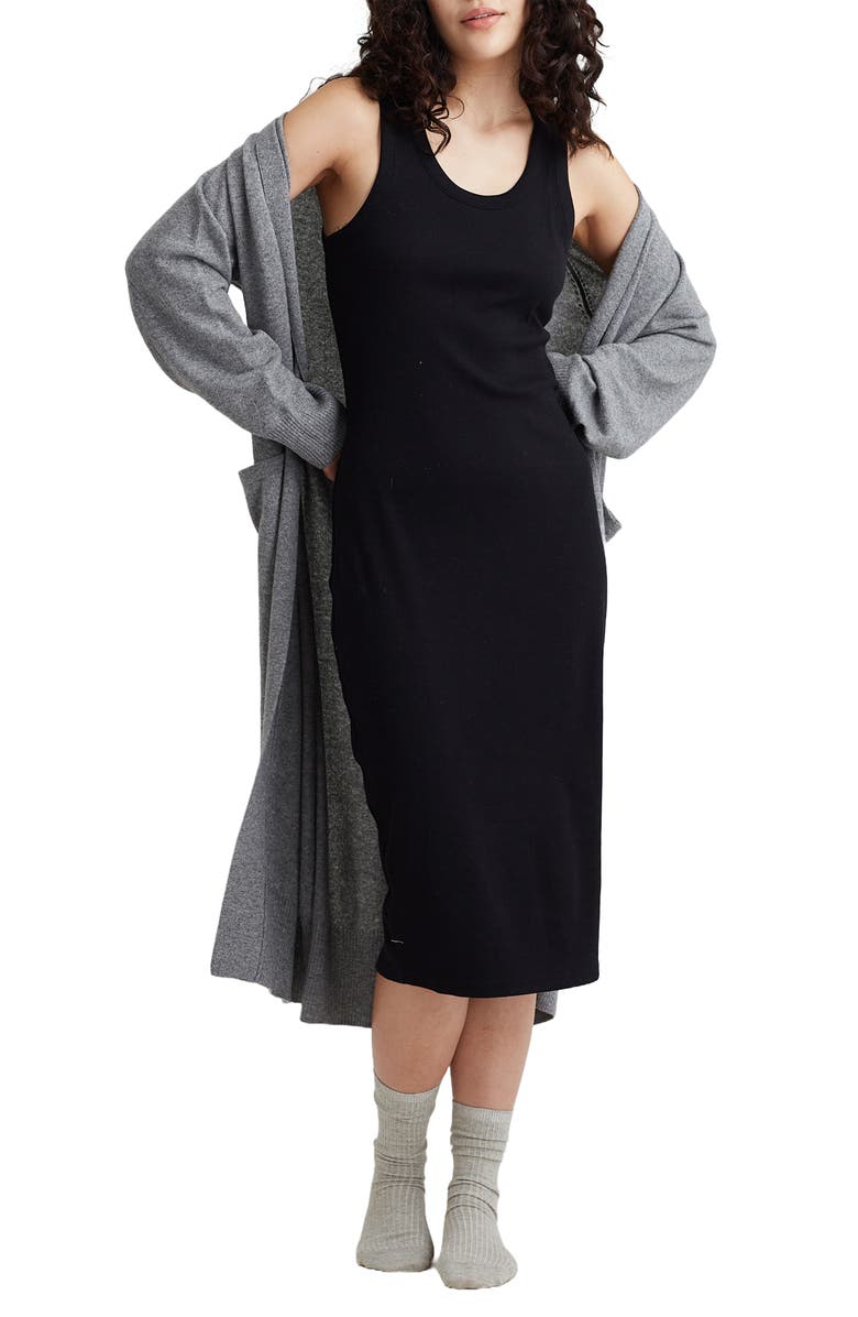 Papinelle Milla Rib Shelf Bra Nightgown, Alternate, color, 