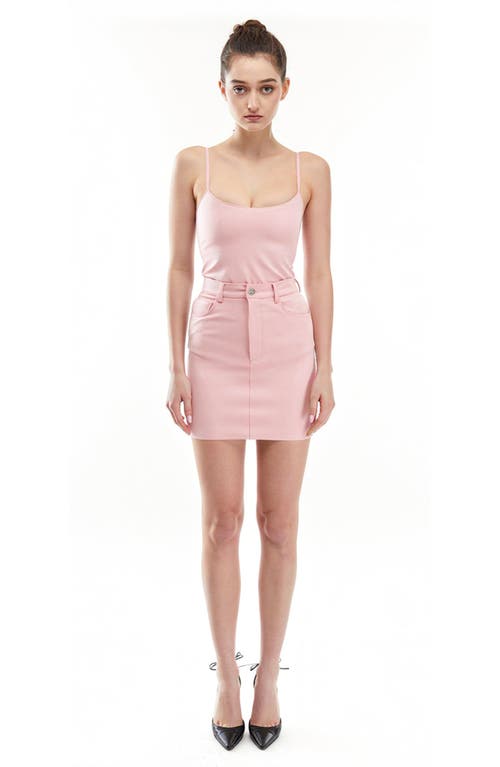 Mother Of All Kathrine Mini Skirt In Pink