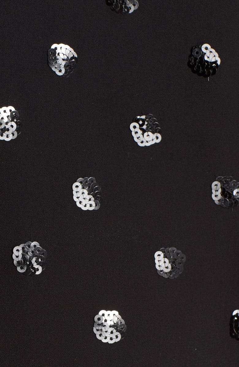 Eliza J Sequin Polka Dot Popover Top, Alternate, color,