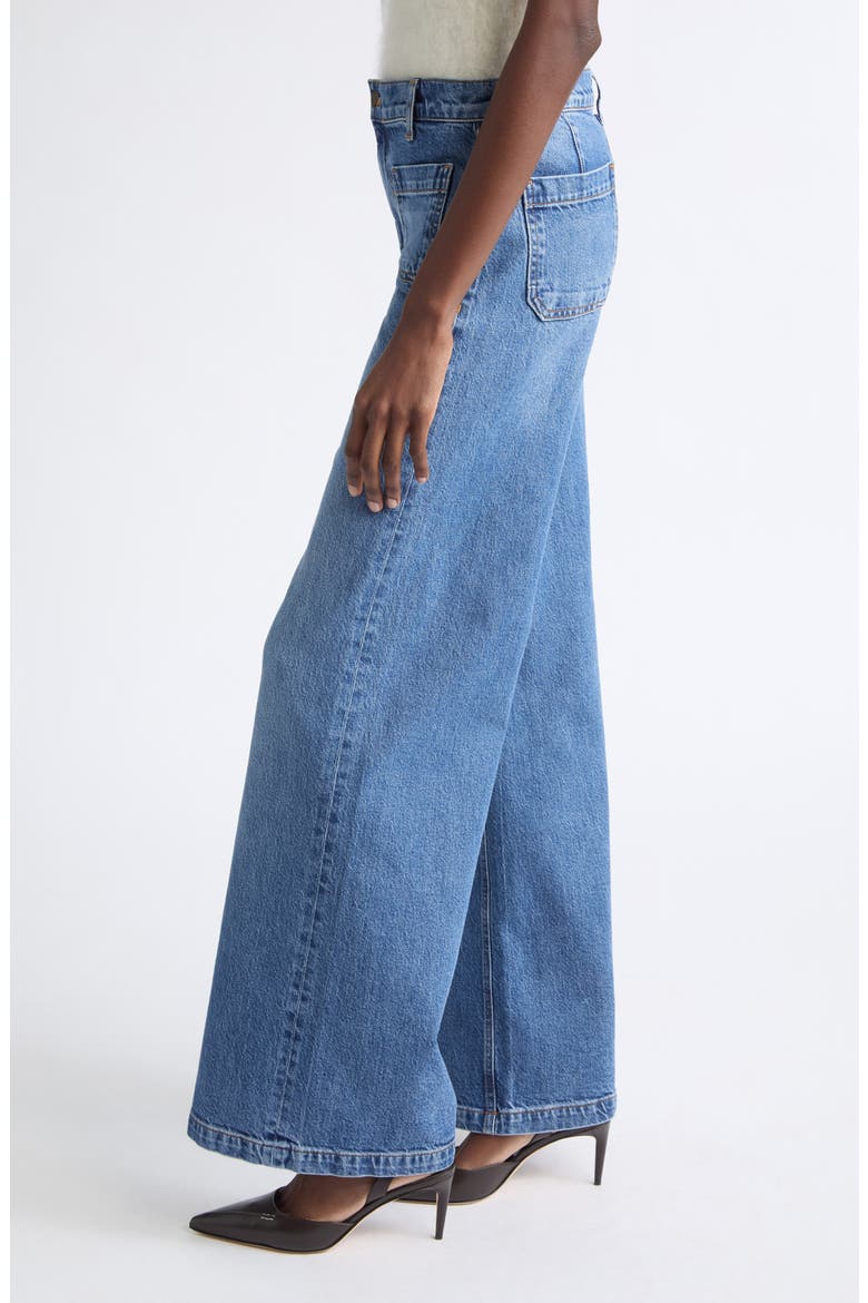 Cleo High Waist Wide Leg Jeans, Alternate, color, MID CERULEAN
