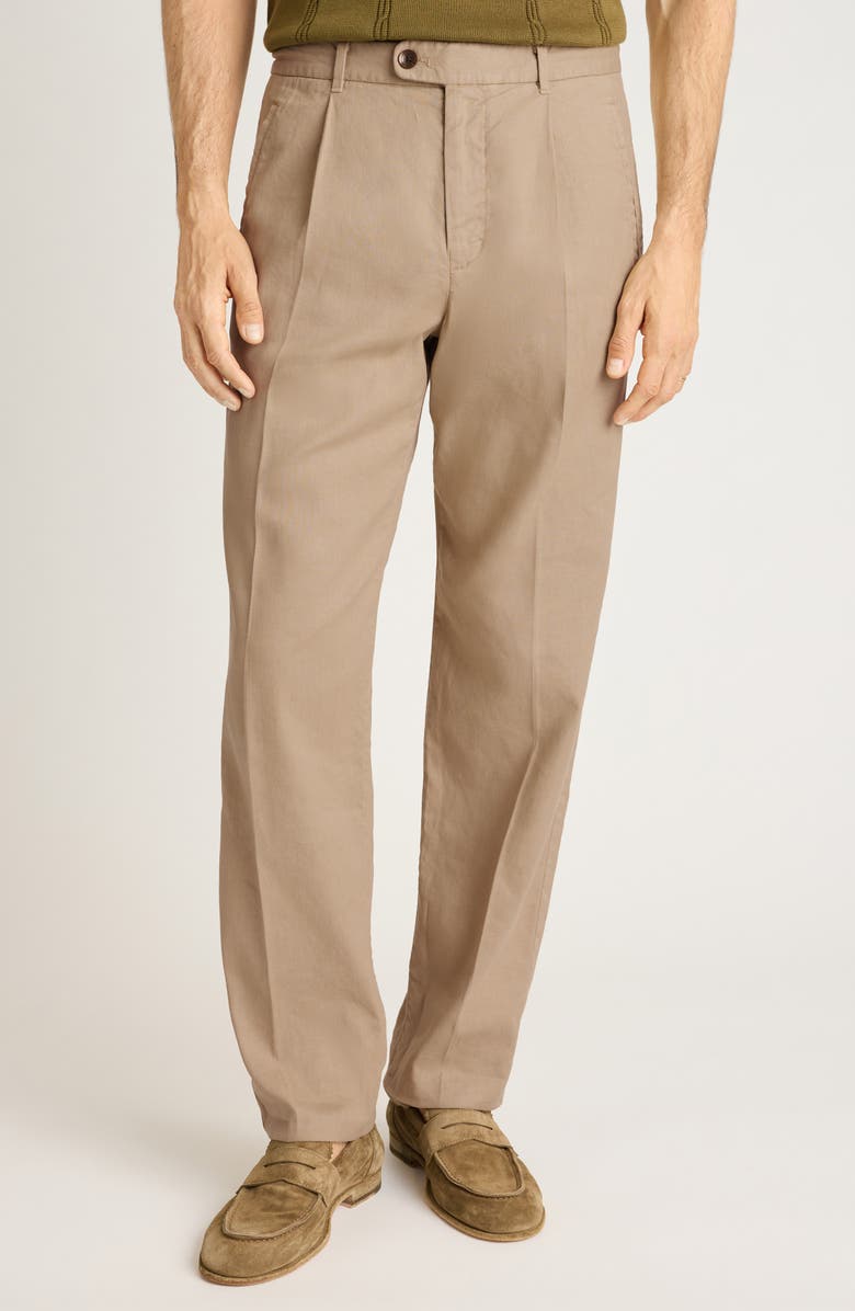 Bonobos Coastal Linen Blend Pants, Main, color, Khaki