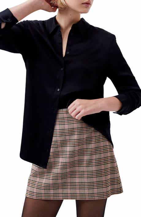 French Connection Ennis Satin Button-Up Shirt