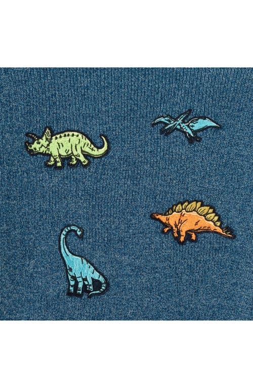 Andy & Evan Kids' Dino Patch Hoodie In Blue