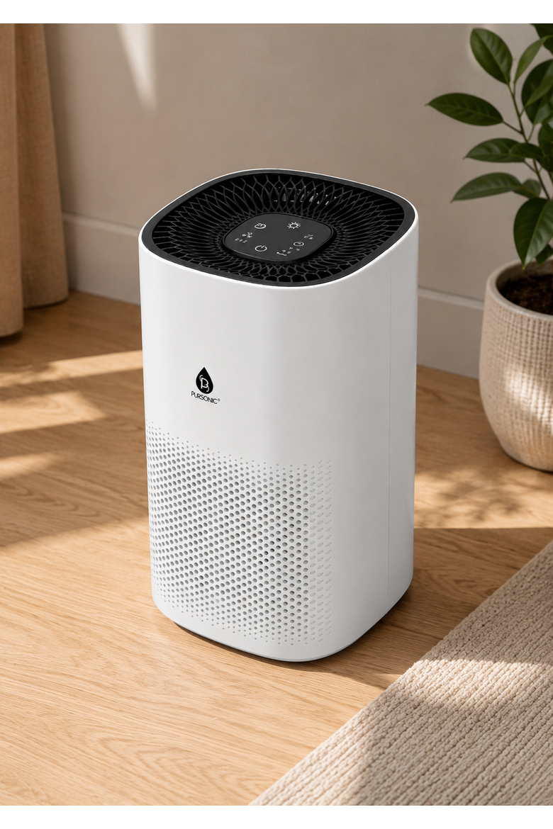 Large Room Air Purifier & Compact Air Purifier Set, Alternate, color, White