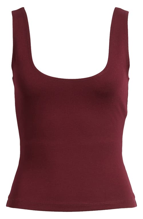 Artless Forever Inez Scoop Neck Tank In Red