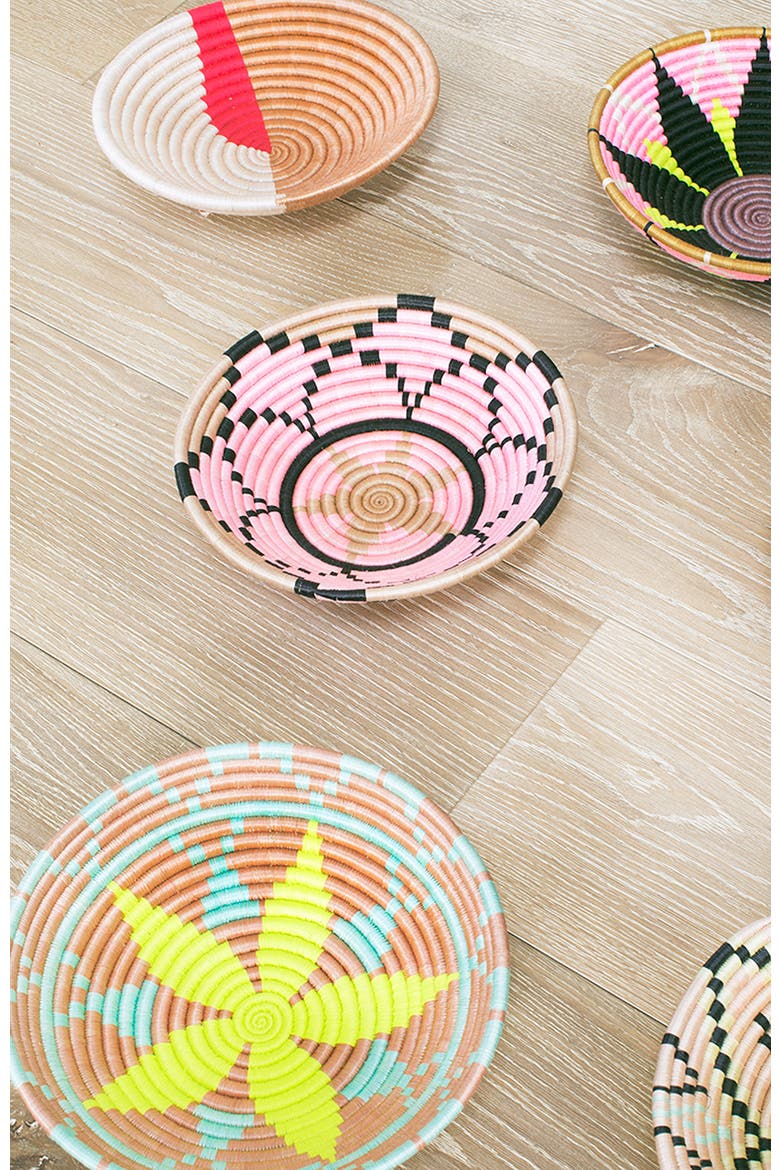 Flower Plateau Black & Neon, Alternate, color, Black, pink, yellow