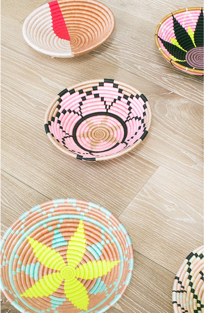 indego africa Flower Plateau Black & Neon, Alternate, color, Black, Pink, Yellow