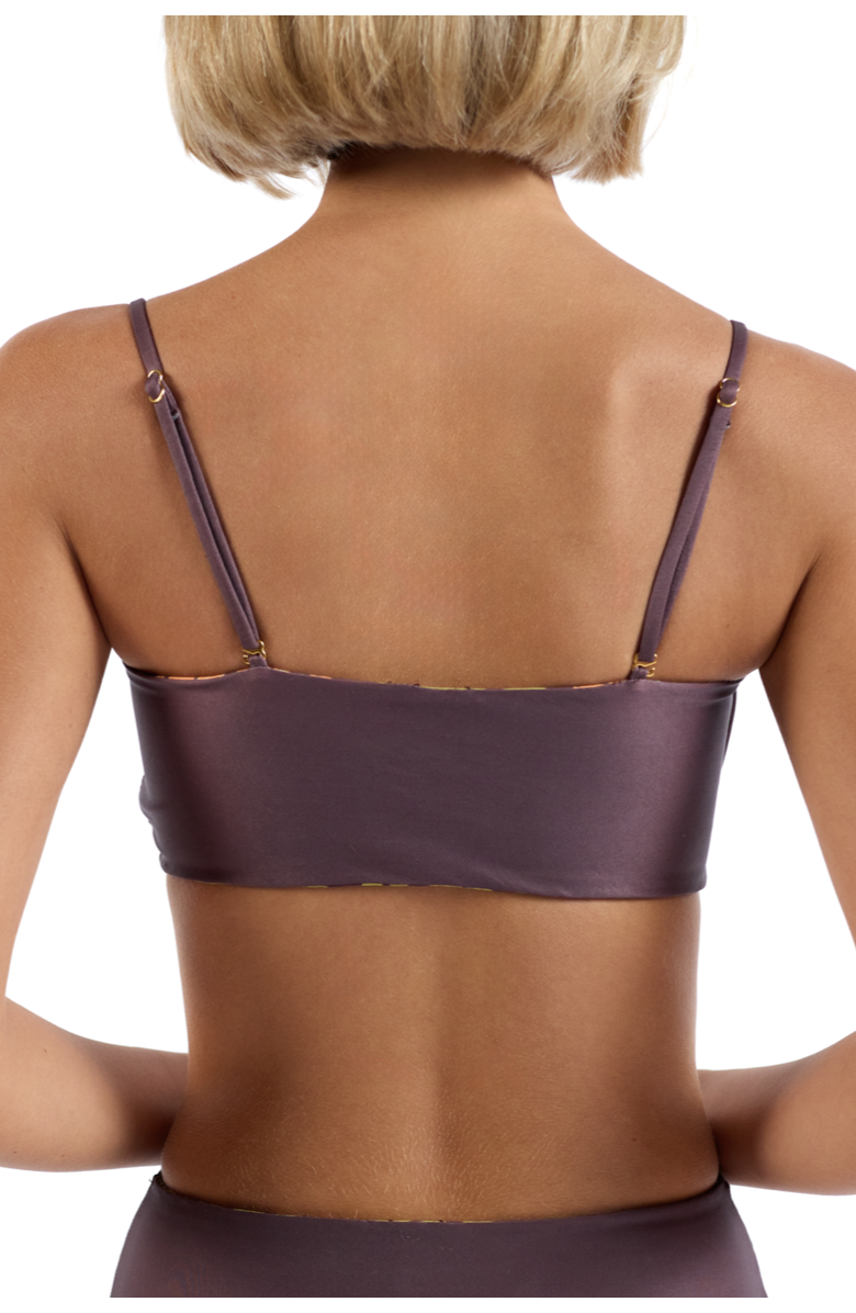 Kenny Flowers The Africa - Bandeau Bikini Top Reversible, Alternate, color, Brown