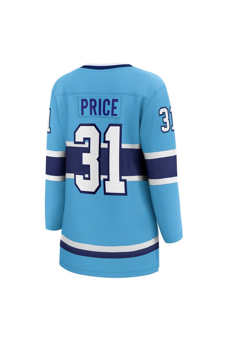 Women's Fanatics Branded Carey Price Light Blue Montreal Canadiens Special Edition 2.0 Breakaway Player Jersey, Alternate, color, Light Blue
