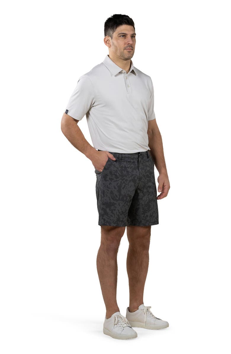 ASHWORTH GOLF Oslo Printed Short, Alternate, color, Asphalt