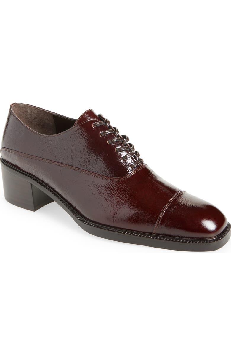 Jeffrey Campbell Thatch Cap Toe Oxford Pump, Main, color, Coffee Crinkle