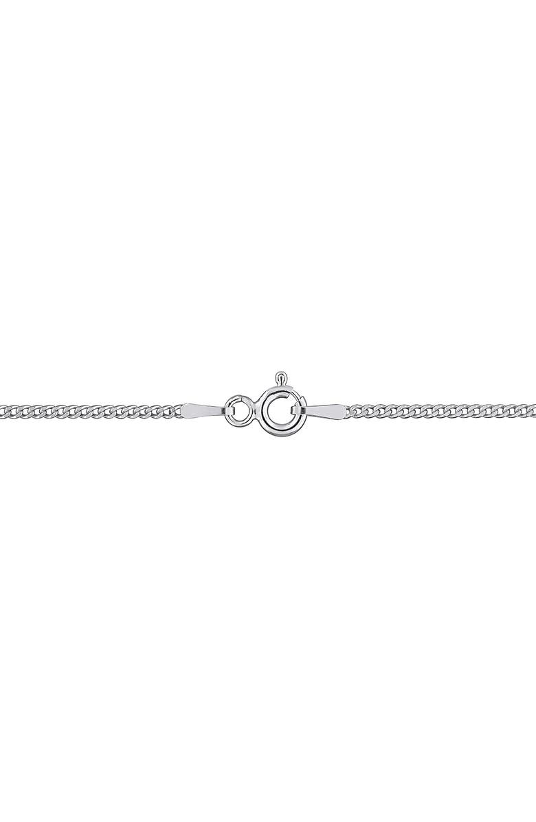 DELMAR Sterling Silver 1.4mm Curb Chain Necklace, Alternate, color, Silver