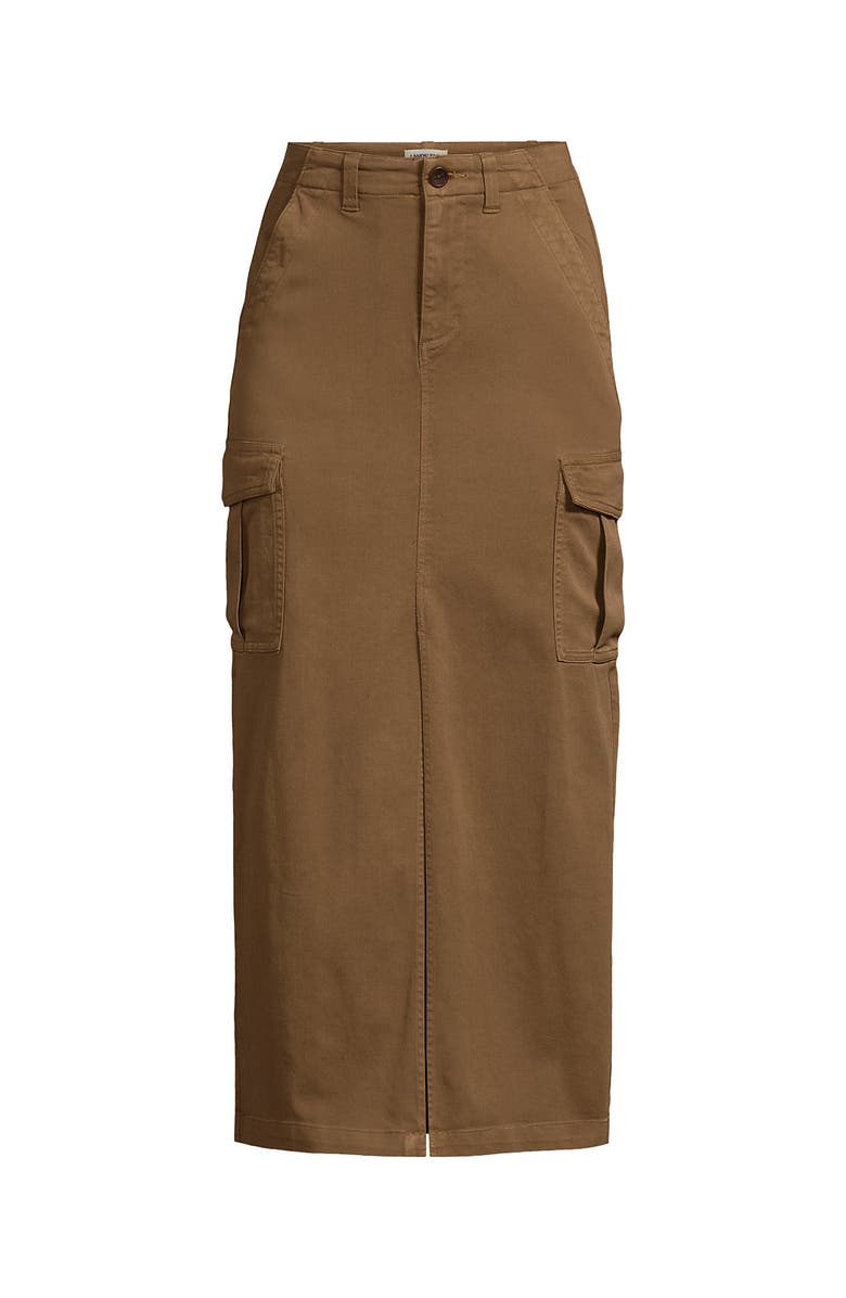 Lands' End Cool Fade Cargo Maxi Skirt, Alternate, color, Coriander