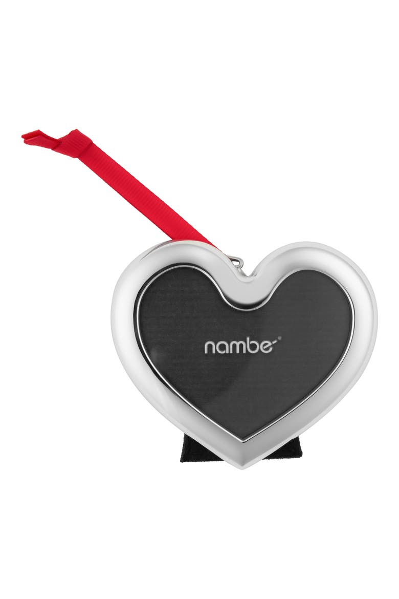 Heart Frame Ornament, Alternate, color, SILVER