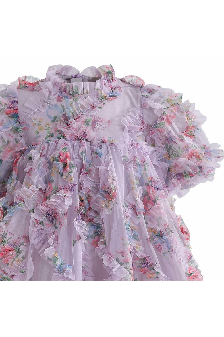 Lavender Garden Ruffle Occasion Dress, Alternate, color, Purple