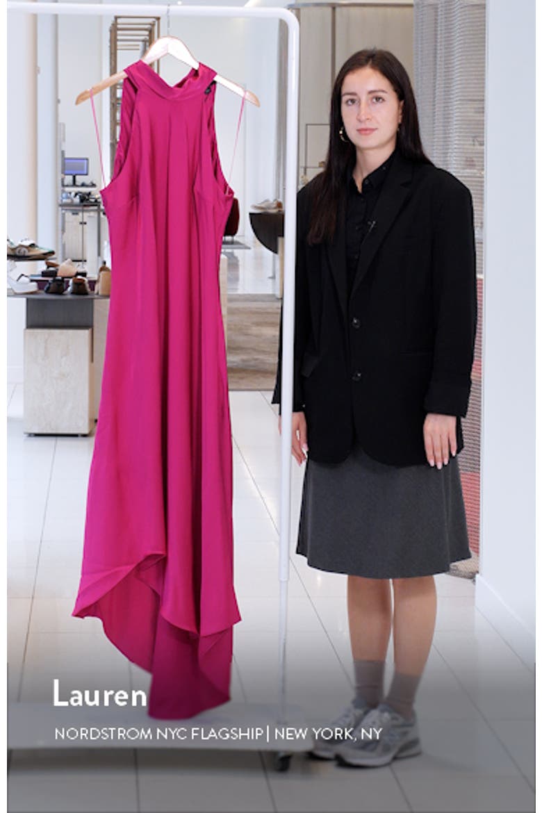 Tie Back Sleeveless High/Low Satin Gown video