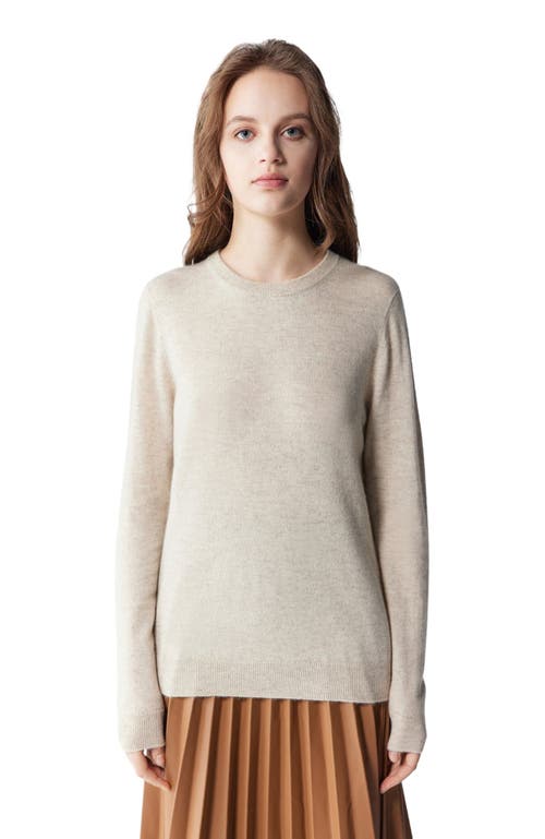 Gobi Mongolian Cashmere Crew Neck Sweater In Brown