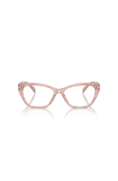 Ralph 55mm Rectangle Optical Glasses In Pink