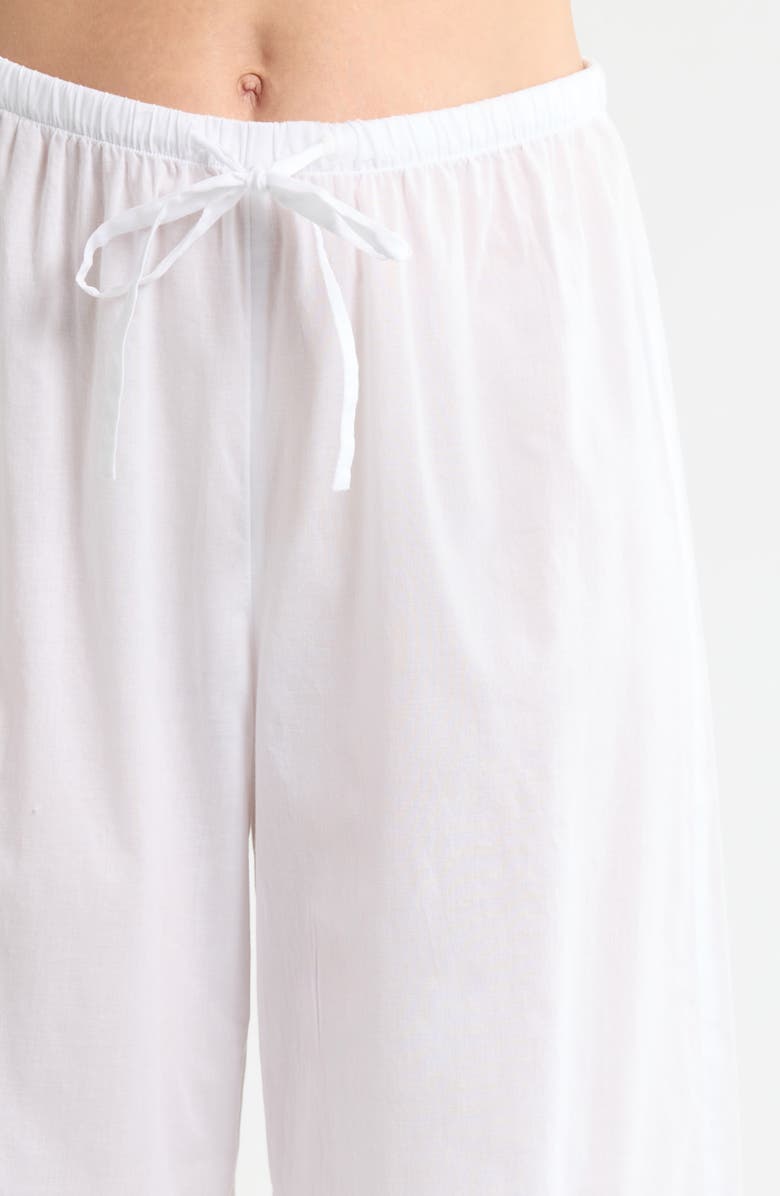 Nordstrom Peached Cotton Lawn Pajama Set, Alternate, color, White