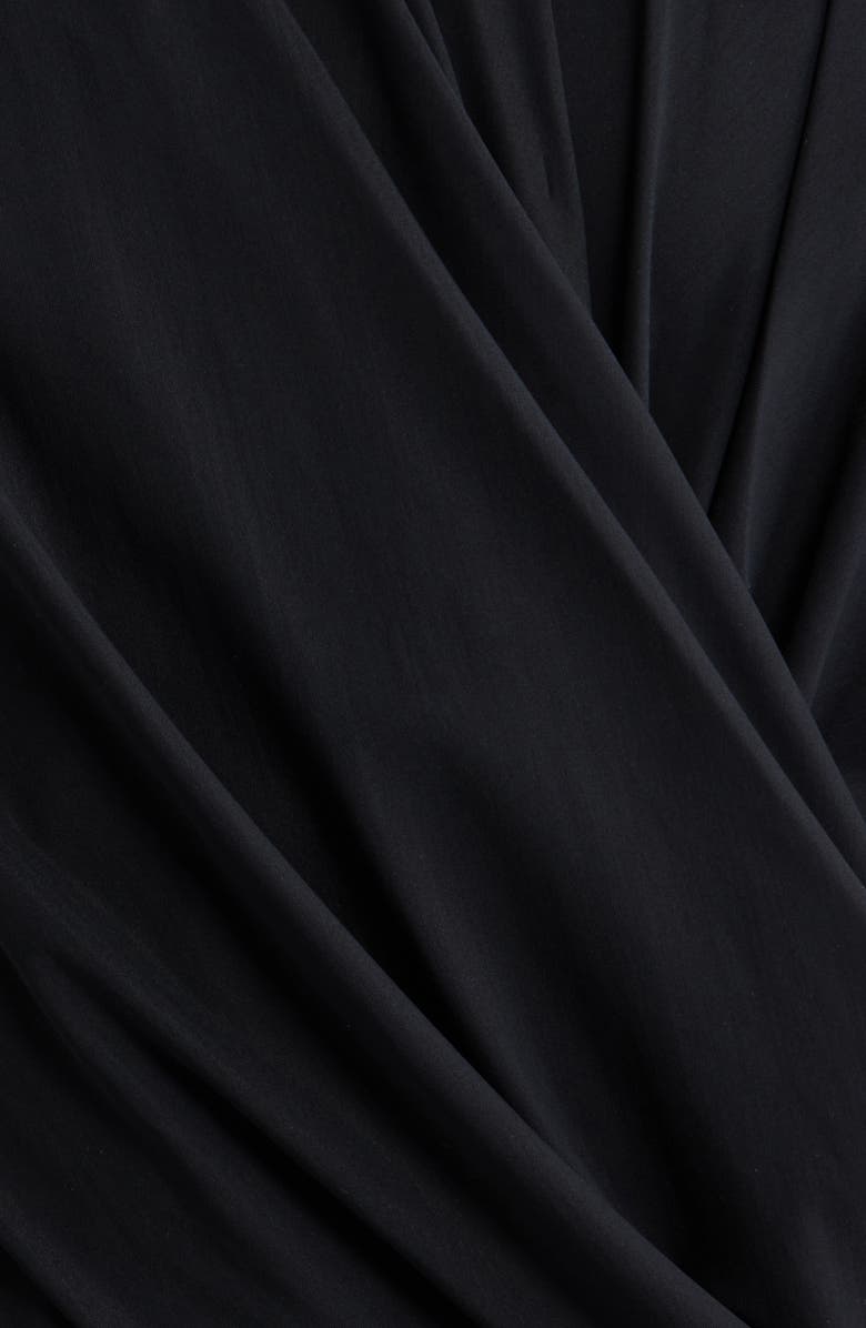 Chiara Boni La Petite Robe Frozy Ruched Sleeveless Gown, Alternate, color, 37 Black