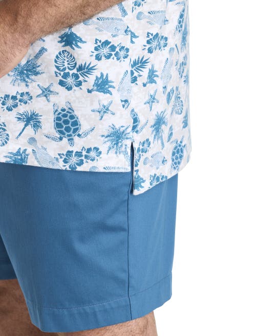 Harbor Bay By Dxl Big & Tall Sea Print Polo Shirt