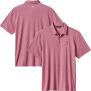 TravisMathew Men's TravisMathew Heather Red Boston Red Sox Playoff Pitch Tri-Blend Polo