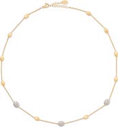 Marco Bicego Siviglia Diamond Pavé Station Necklace