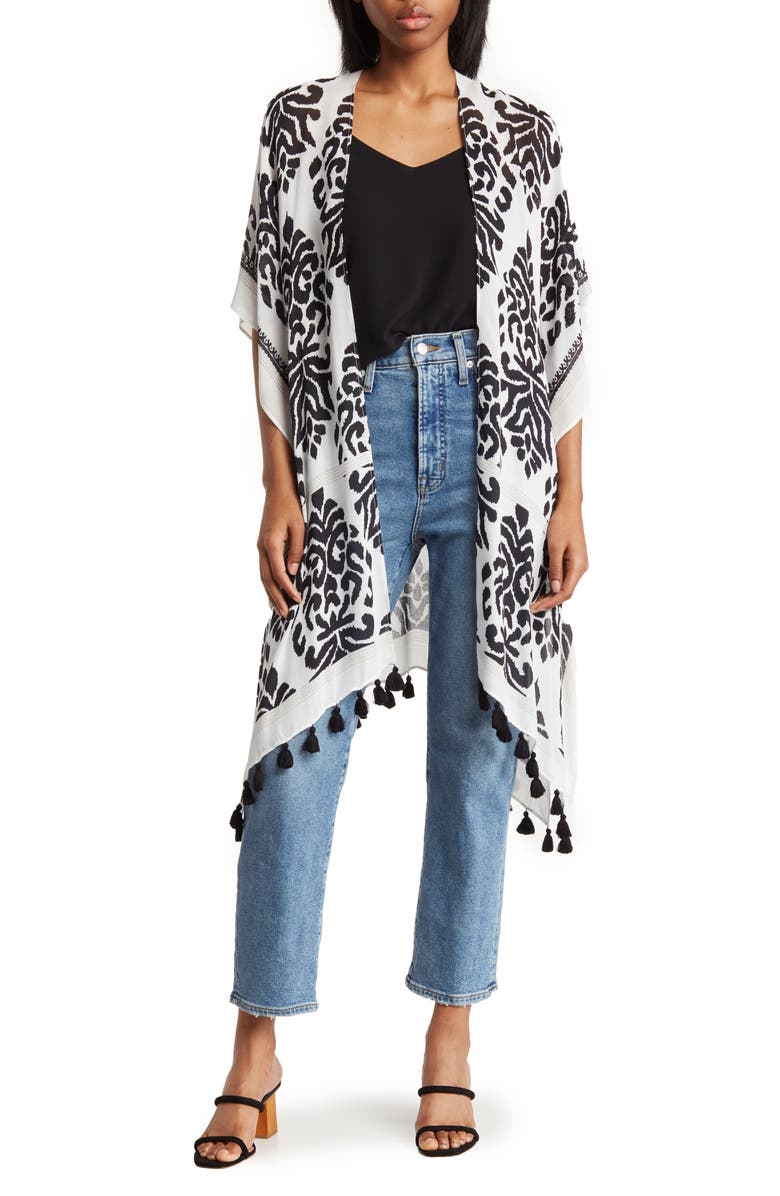 Nordstrom Print Tassel Duster, Main, color,