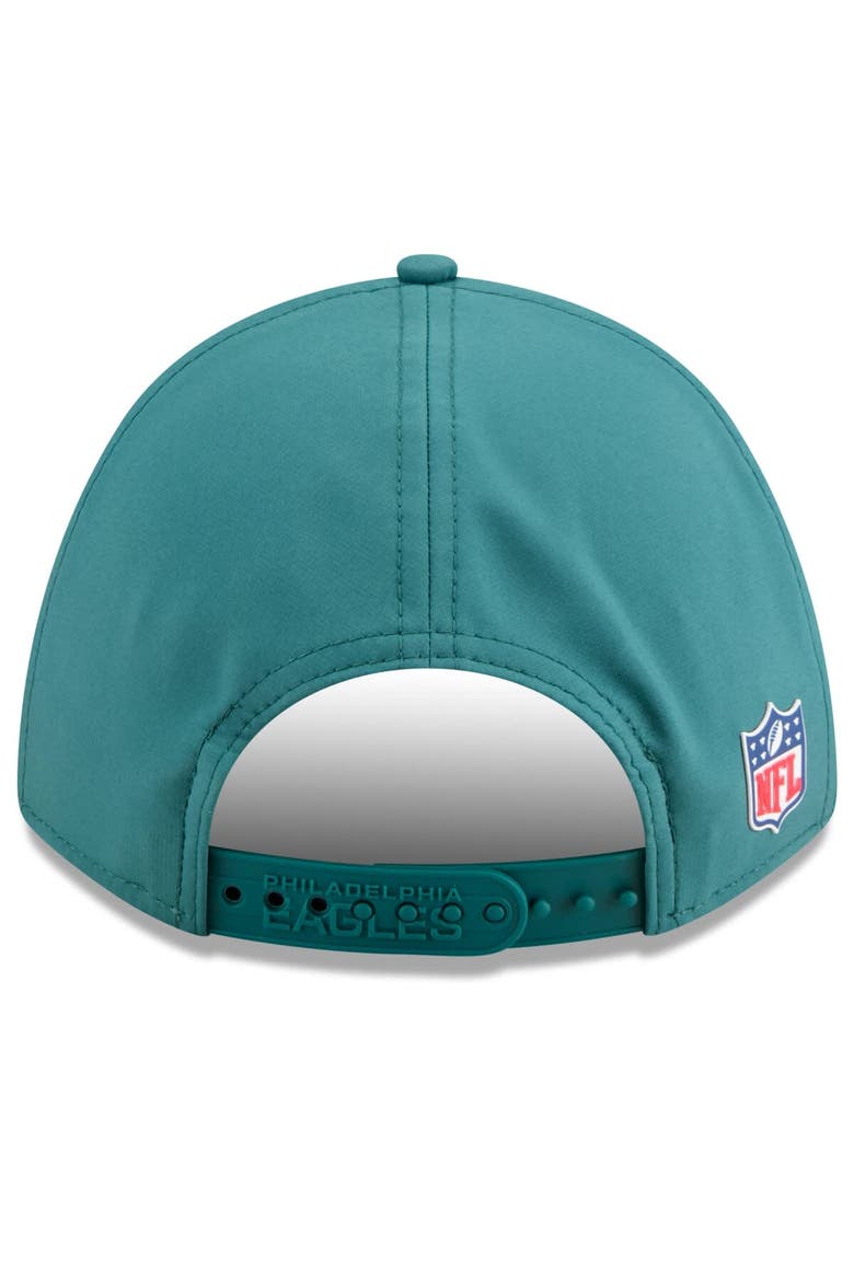 Men's New Era Midnight Green Philadelphia Eagles 2025 Sideline  M-Crown 9FORTY Adjustable Hat, Alternate, color, Green